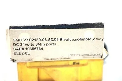 NEW SMC VXD2150-06-5DZ1-B MEDIA VALVE VXD2150065DZ1B