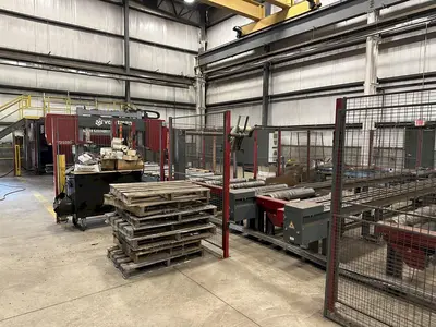 41" X 18" VOORTMAN BEAM LINE, VB1050 SAW,  V630DRILL & V808 PLASMA COPER ROBOT, NEW 2016: STOCK 20792