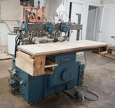 USED CEMCO 3-HEAD HORIZONAL BORING MACHINE