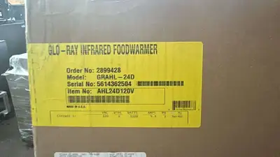 New | in-Stock Hatco New Hatco GRAHL-24D Glo-Ray 24" Aluminum Infrared Food Warmer 120/240V - TH1 Heat Lamps (Food) Illinois US | Falcon Restaurant Supply #1374888