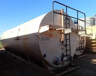 500 Barrel Round Frac Tank – 21,000 Gallon Skid Mounted