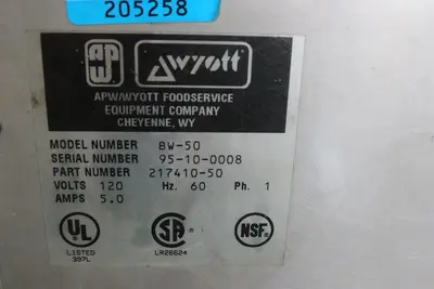 USED APW WYOTT BW-50