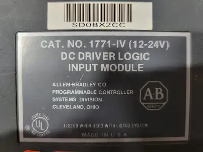 USED ALLEN-BRADLEY 1771-IV