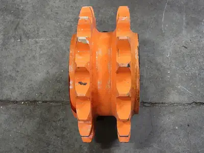 Idler Roller Chain Sprocket HDS100C17207I, Double Single, Size 100, 17 Teeth