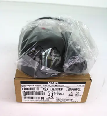 Lenovo Optical Mouse MO28UOB, 3-Button Wired USB