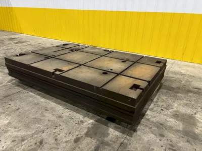 60" X 90.5" X 13" T SLOTTED FLOOR PLATE: STOCK 11836