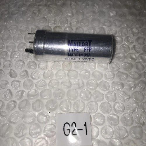 * New Mallory 235-7240 500MFD 50VDC Capacitor 0695078#