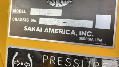 Used 2024 SAKAI SV544T Single Drum Rollers Texas US | National Equipment Dealers #1422714