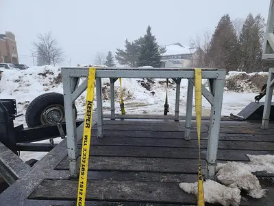 72" x 48" Fabricated Steel Welding Table 1/4'' Thick Top 36" Working Height