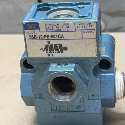 Used MAC 55B-12-PE-501CA Valves/Fittings Indiana US | J&J Industrial Supply #1704496