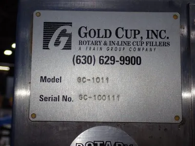 Used GOLD CUP INC GC1011 Chemical & Process Equipment Ohio US | HGR 24 #728723