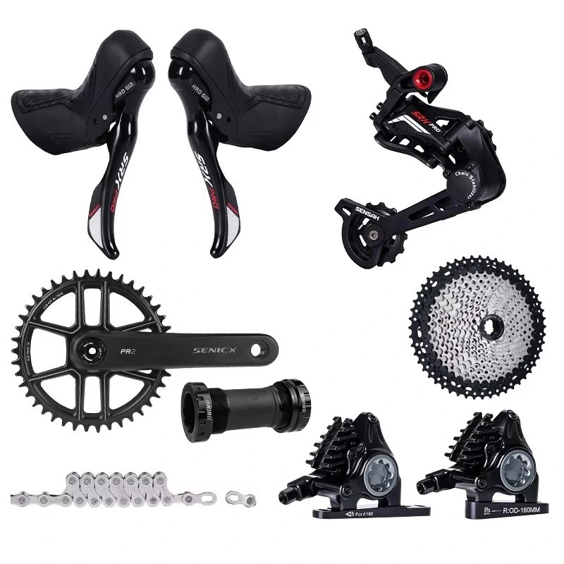NEW SENSAH 12 Speed Road Bike Groupset, 12 Speed Hydraulic SENSAH 12 Speed Road Bike Groupset, 12 Speed Hydraulic
