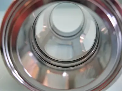 1-1/2" LJ Star Stainless Borosilicate Inline Flow Indicator Sightglass L5
