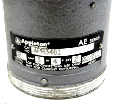 NEW APPLETON APR3461 CONNECTOR BODY AE SERIES