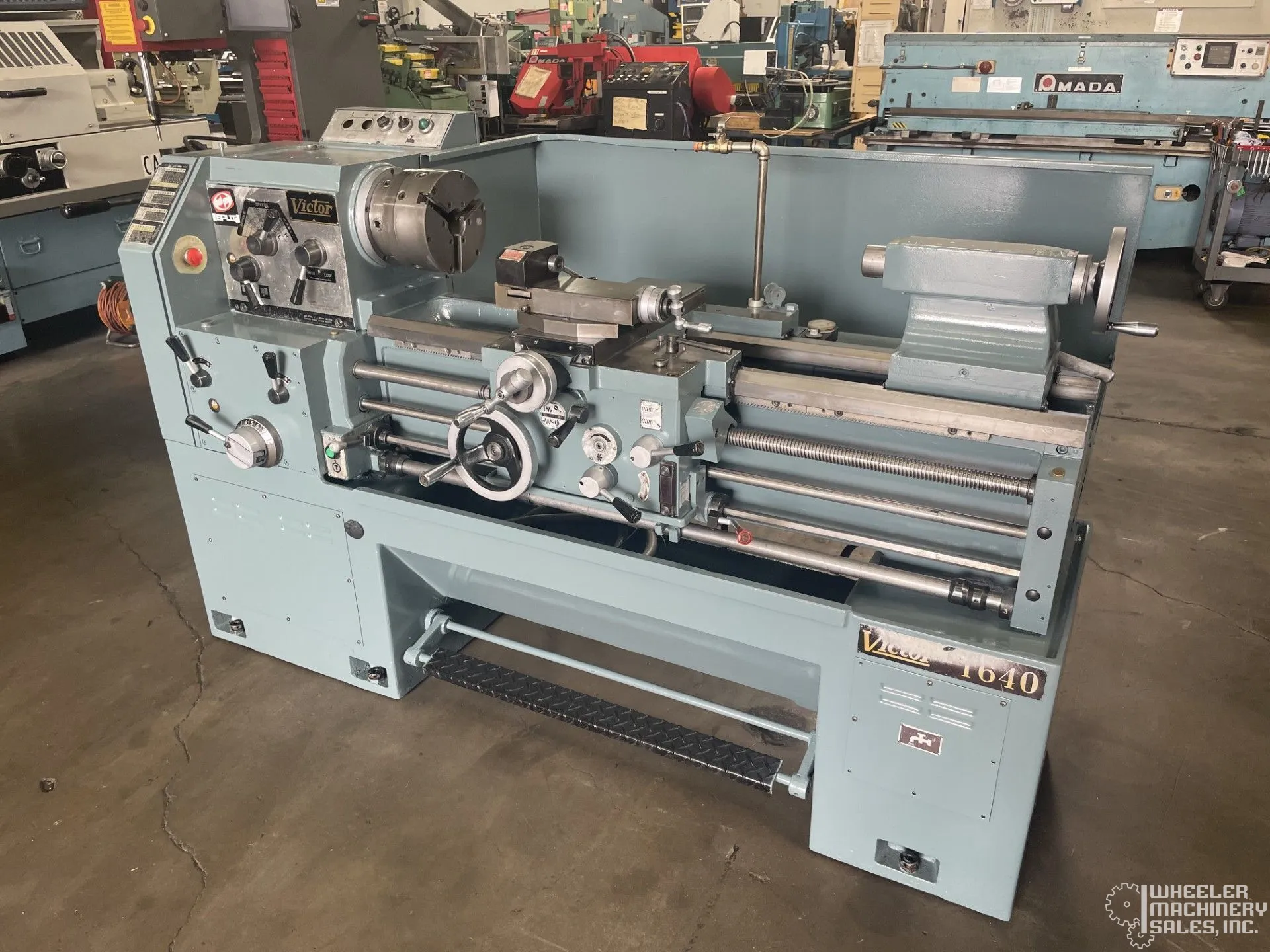 Victor 16" x 40" Model 1640 Gap Bed Engine Lathe #8332 #1