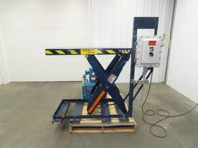 Explosion Proof Hydraulic Scissor Lift Table 2000lb 36" Travel 24x48" Top 1Ph