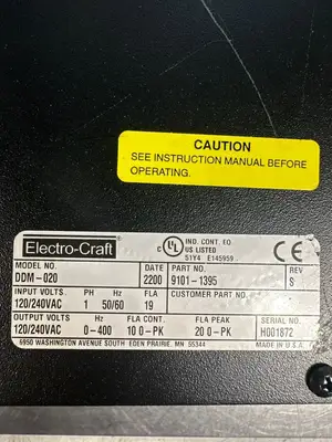 Used Electro-Craft DDM-020 Servo Drives South Carolina US | Palmetto Automation #1162073