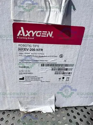 NEW AXYGEN EV-200-NTR NESTED TIP RACK NON-FILTERED NON-STERILE 96-WELL TIP, 200 ΜL