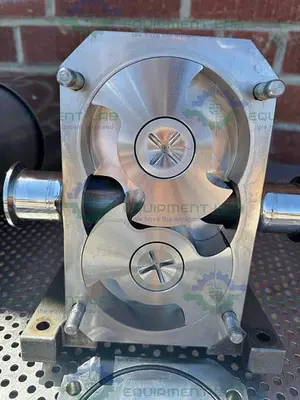USED VIKING IDEX S2S ROTARY LOBE PUMP W/ STAINLESS 2 HP MOTOR 460V