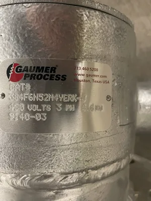 6.6 KW Gaumer Process 3S4F6N52M4YERK-J Immersion Heater 400V 3PH 52” L x 10” Dia