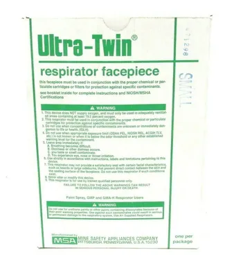 NEW MSA ULTRA TWIN 471298 SIZE SMALL RESPIRATOR FACEPIECE