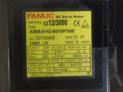 USED 2015 FANUC A06B0143B075