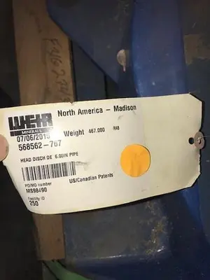 Weir Slurry Pump Heads NEW