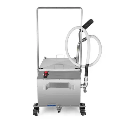 40L Oil Filter Oil Filtration System Cart Filtering Machine 80LBS Fryer Filter