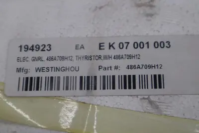 NEW Westinghouse 486A709H12/ 709H14B Thyristor STOCK G176A