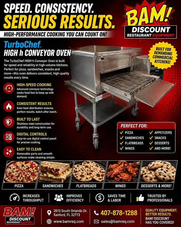 Used TURBOCHEF HHC2020 Conveyor Ovens Florida US | BAM Discount Restaurant Equipment #1230706