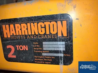 Harrington Hoists, Inc. Hoist with Hopper and Dust Collector