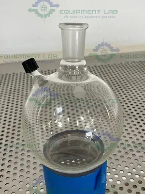 USED CHEMGLASS 1000 ML HEAVY WALL ROUND BOTTOM FLASK  24/40 #7 CHEM-THREAD INLET