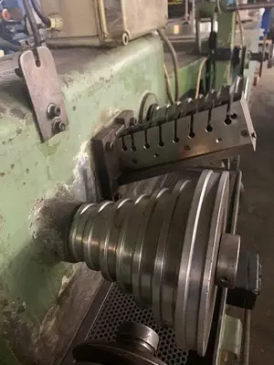 7049-140 Carl Wezel 8 Pass Precision Wire Drawing Machine For Precious Metal & Other Similar Wire Reduction Applications
