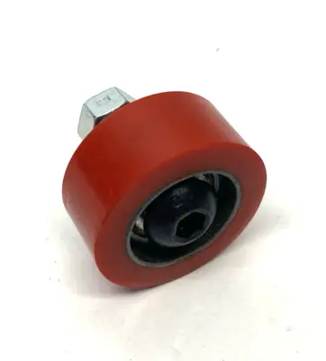 New | in-Stock None Abrasion-Resistant Threaded-Stud Idler Roller, 80A Red Hard Durom Construction Equipment Parts Michigan US | Maverick Industrial Sales #1396756