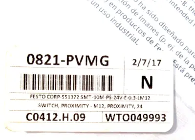 NEW FESTO SMT-10M-PS-24V-E-0,3-L-M12 PROXIMITY SENSOR SMT10MPS24VE03LM12