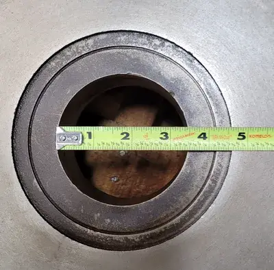 D1-8 LATHE FACE PLATE, 24" DIAMETER, 3 PINS, 3-1/2" THROUGH HOLE