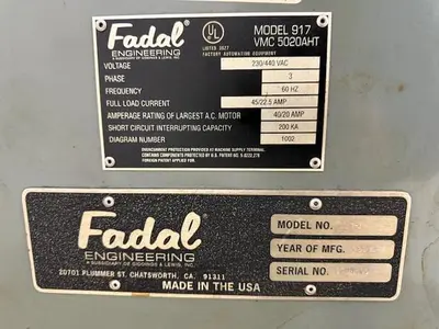 USED 1997 FADAL VMC-5020AHT