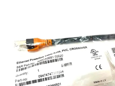 NEW B&R AUTOMATION ETHERNET POWERLINK RJ45 CROSSOVER CABLE 0.2M