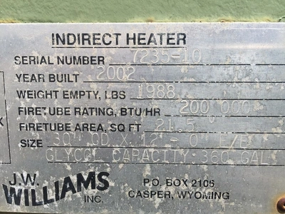 USED J.W. WILLIAMS 2002