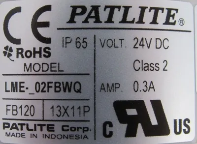 NEW PATLITE LME-102FBW-Q1+FB120 SIGNAL TOWER LME102FBWQ1FB120