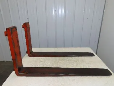 5x42" Class 2 Orange Steel Forklift Forks Tines 16" Carriage 1-Pair