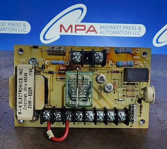 Used R-K ELECTIRC ZVM-600R Relays & Switches Michigan US | Midwest Press and Automation #618362
