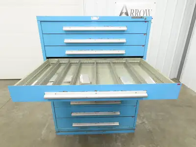Nu-Era Modular Tool Storage Cabinet 10 Drawer 45x28x61" Stanley Vidmar Lista