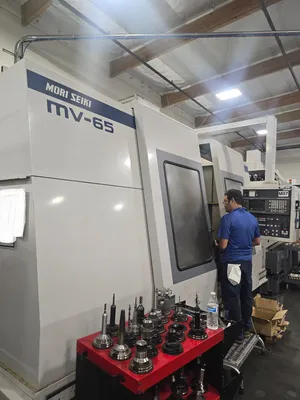 1998 MORI SEIKI MV-65B/50 CNC VMC Vertical Machining Centers | Tight Tolerance Machinery (1)