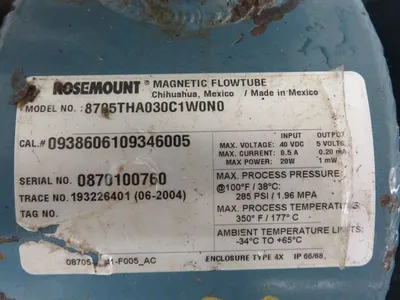 USED Rosemount 8705THA030C1W0N0