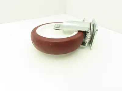 Payson 200/8 Swivel Caster 8" Poly Wheel Locking Greaseable Bearings 9-1/2" OAH
