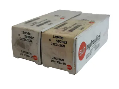 NEW LOT OF 2 SUN HYDRUALICS CXCD-XCN CHECK VALVE CXCDXCN