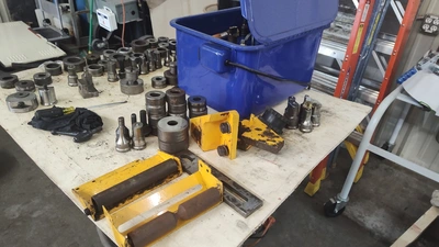 Used 2012 GEKA HYDRACROP 110 AD IRON WORKER Angle Punches North Carolina US | Legacy CNC Machinery, LLC #443267