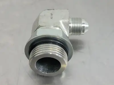 90 Deg Elbow Adapter M-16 ORB X M-08 JIC 1" x 1/2"