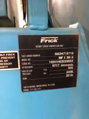 USED 2010 FRICK RWF II 399H